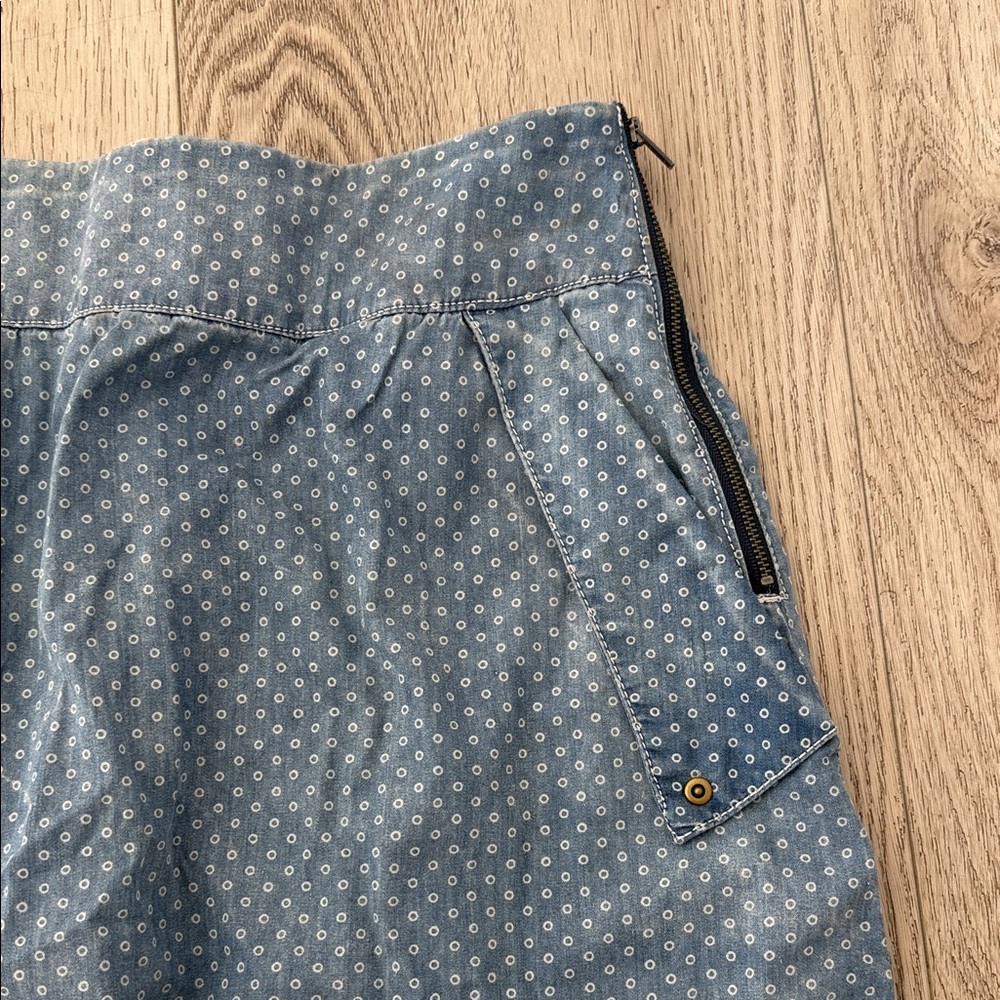 HOLDING HORSES Denim Blue A-Line Skirt - Picture 3 of 4